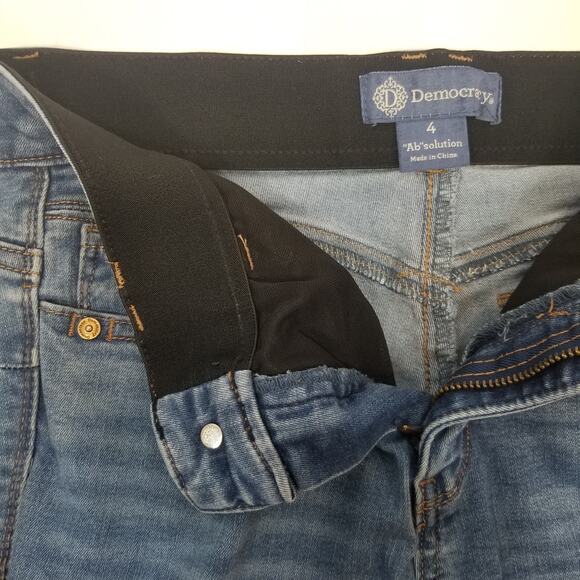 Democracy Women's Ab Solution Blue Ankle Skimmer Jeans B1176KEVO Size 4 - Picture 5 of 7